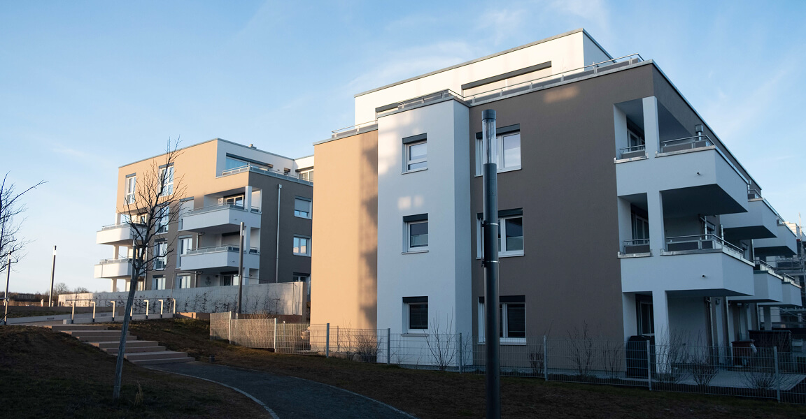 Mehrfamilienhaus in der Nelkenstrasse, Aussenansicht