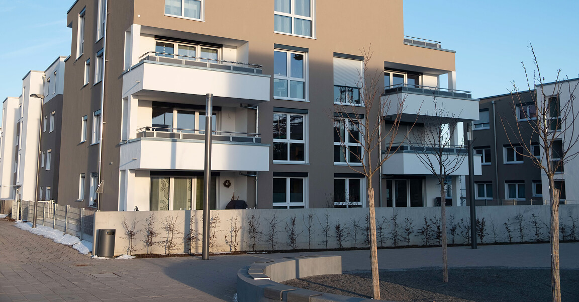 Mehrfamilienhaus in der Nelkenstrasse, Aussenansicht