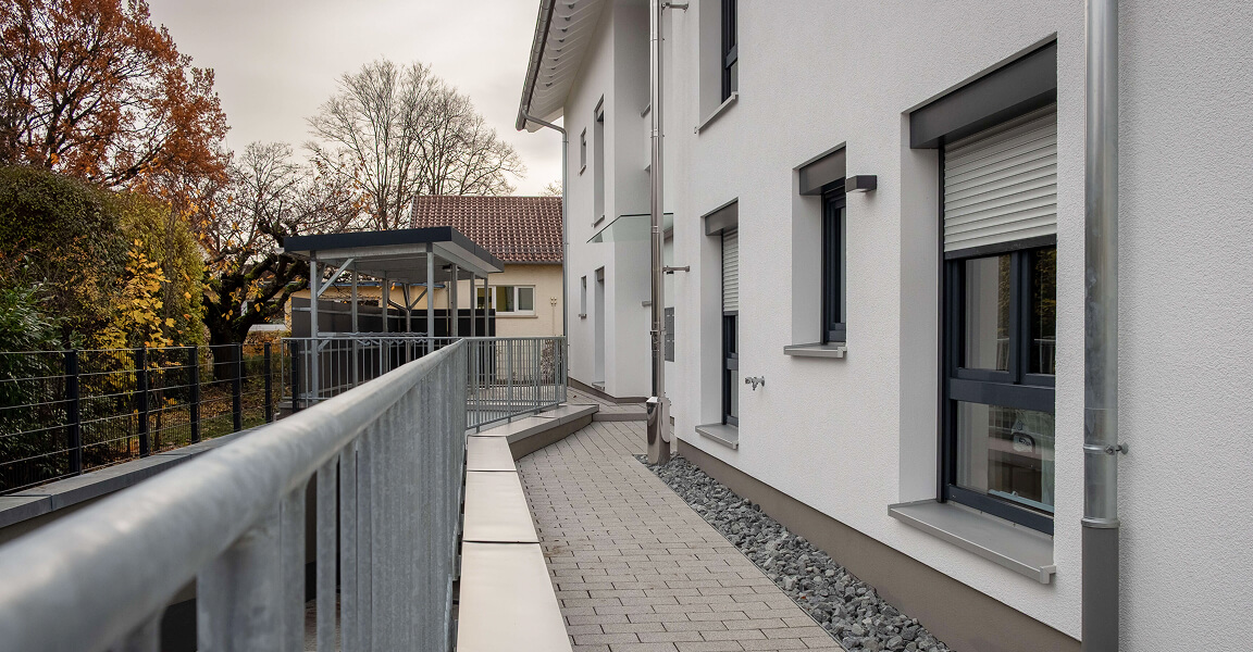 Mehrfamilienhaus in der Rosenstrasse, Hauseingang